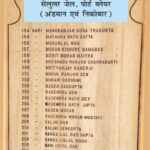 Indians Sentenced to Black Water between 1932-1938 Cellular Jail, Port Blair (Andaman & Nicobar) काले पानी की सजा पाने वाले भारतीय 1932-1938 के मध्य सेलुलर जेल, पोर्ट ब्लेयर (अंडमान एवं निकोबार)