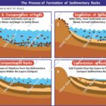 RockFormation SedimentaryProcess Lithification WeatheringAndErosion Deposition Compaction Cementation RockCycle Sedimentology Geomorphology EarthScience PhysicalGeography Stratigraphy GeologyMap NaturalProcesses GeographyNotes UPSCGeography ScienceDiagram LearnGeography GeographyPreparation EarthMaterials